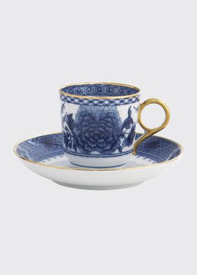 Imperial Blue Demitasse Cup & Saucer Plate