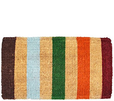 Imperial Multi Stripe Natural Coir Doormat