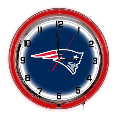 Imperial New England Patriots 18'' Neon Clock