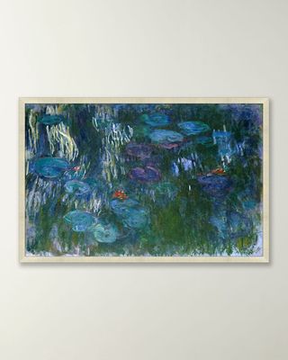 "Impression of Water Lilies" Framed Giclee