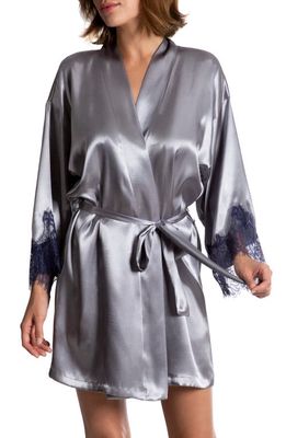 In Bloom by Jonquil Nicole Satin Wrap in Sterling Gray