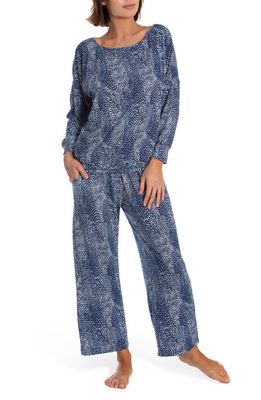 In Bloom by Jonquil Piper Hacci Pajamas in Navy Swirl