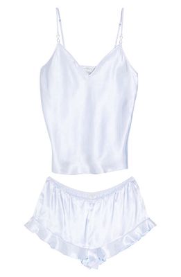 In Bloom by Jonquil Satin Camisole Pajamas in Ice Blue