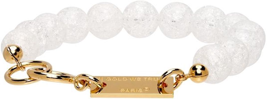 IN GOLD WE TRUST PARIS SSENSE Exclusive Gold Beaded Bracelet