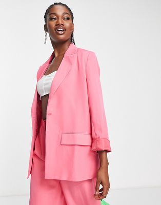 In The Style oversized blazer in pink - part of a set