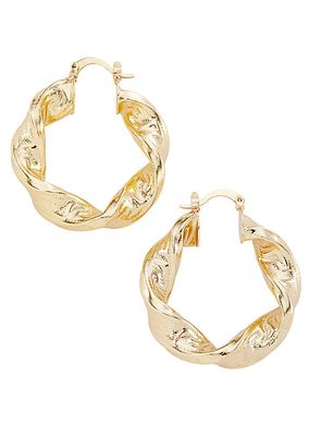 In The Vineyard Chardonnay 18K Gold-Plated Hoops