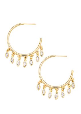 In The Vineyard Toscana 18K Gold-Plated & Cubic Zirconia Hoops