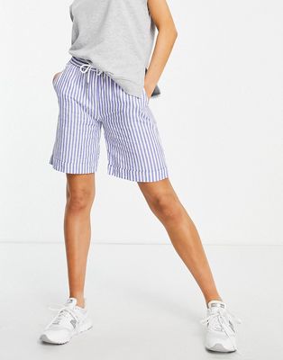 In Wear Driza striped drawstring shorts in blue - part of a set-Blues
