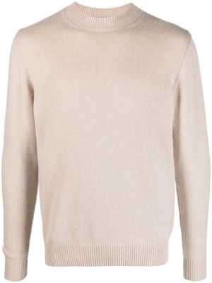 Incentive! Cashmere ribbed-trim cashmere jumper - Neutrals