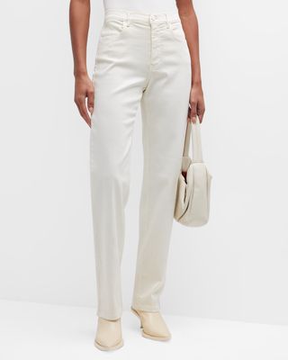 Incline Cropped Straight-Leg Pants