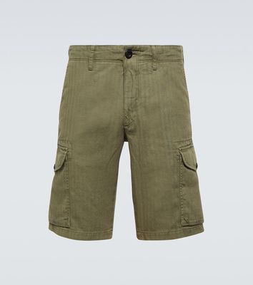 Incotex Cotton and linen cargo shorts