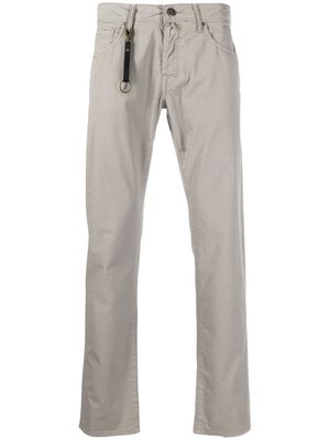 Incotex cotton slim-cut trousers - Grey