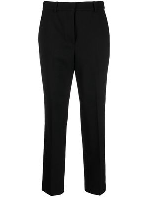 Incotex cropped virgin-wool trousers - Black