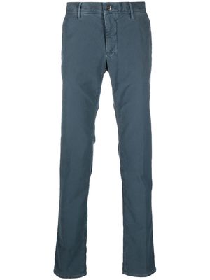 Incotex faded slim-cut chinos - Blue