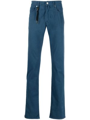 Incotex five-pocket straight-leg trousers - Blue