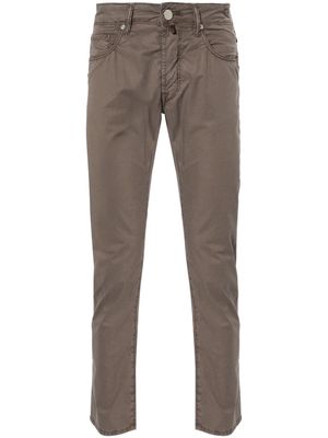 Incotex gabardine skinny trousers - 308 TORTORA