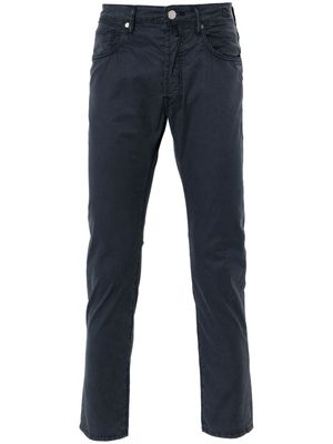 Incotex gabardine skinny trousers - Blue