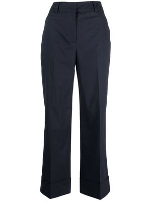 Incotex high-waisted flared trousers - Blue
