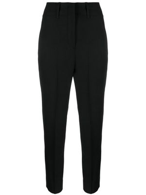 Incotex high-waisted slim-cut trousers - Black