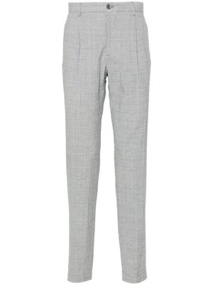 Incotex houndstooth tapered trousers - Grey