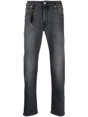Incotex key-pendant mid-rise slim-fit jeans - Grey