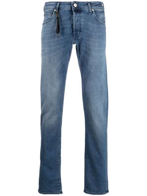 Incotex keyring-attachment straight-leg jeans - Blue
