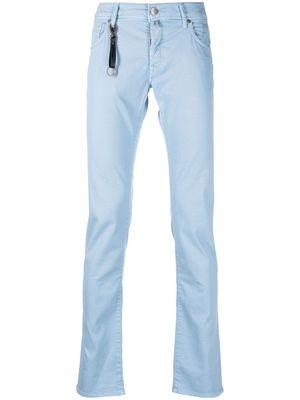Incotex low-rise slim-cut trousers - Blue
