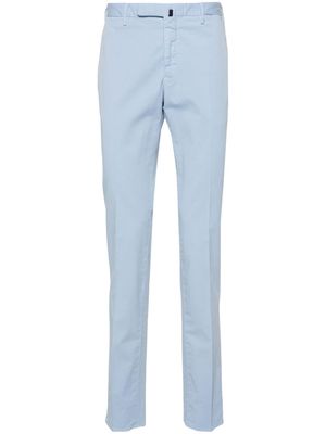 Incotex low-rise stretch-cotton tapered chinos - Blue