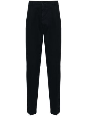 Incotex mid-rise pleated tapered trousers - Blue
