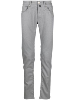 Incotex mid-rise slim-cut jeans - Grey