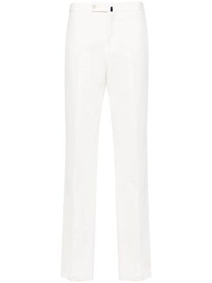 Incotex mid-rise straight-leg chinos - White