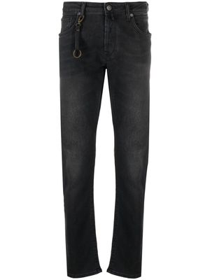 Incotex mid-rise straight-leg jeans - Black
