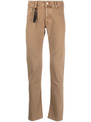 Incotex mid-rise straight-leg jeans - Brown