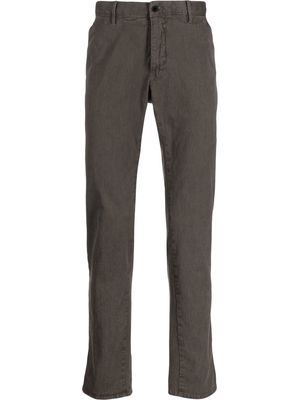 Incotex mid-rise straight-leg trousers - Brown