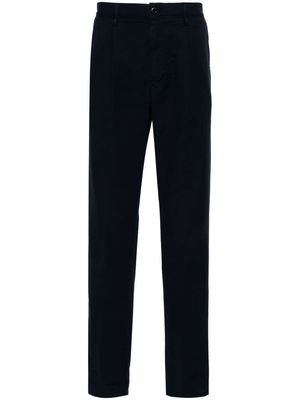 Incotex mid-rise stretch-cotton tapered trousers - Blue