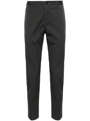Incotex mid-rise twill chino trousers - Grey