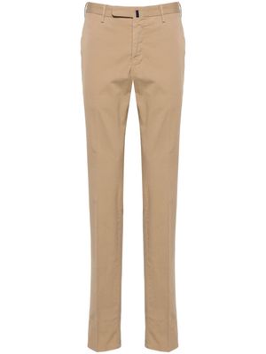 Incotex mid-rise twill chino trousers - Neutrals