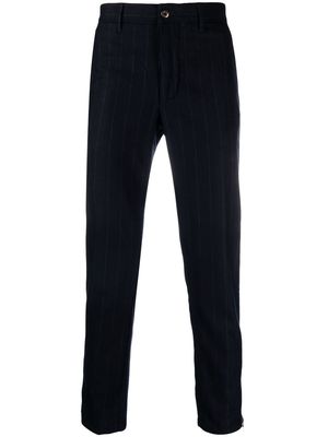 Incotex pinstripe straight-leg trousers - Blue
