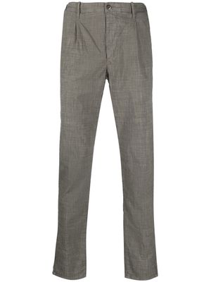 Incotex pleat-detail straight-leg trousers - Green