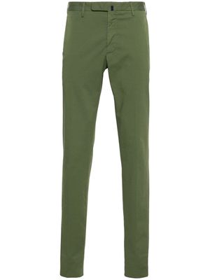 Incotex pressed-crease trousers - Green