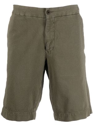 Incotex seersucker chino shorts - Green