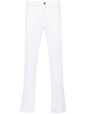 Incotex skinny chino trousers - White