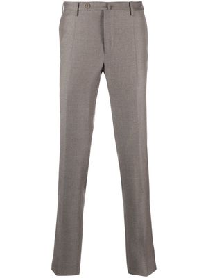 Incotex slim-cut virgin-wool trousers - Neutrals