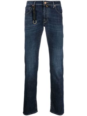 Incotex slim-cut washed jeans - Blue