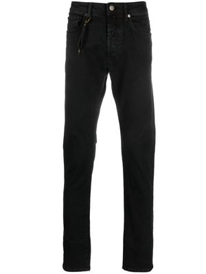 Incotex slim-fit key-pendant jeans - Black