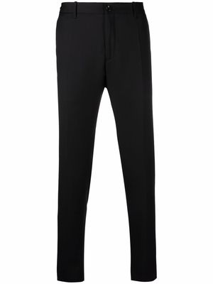 Incotex slim-fit straight-leg trousers - Black