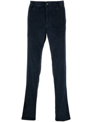 Incotex straight-leg corduroy trousers - Blue