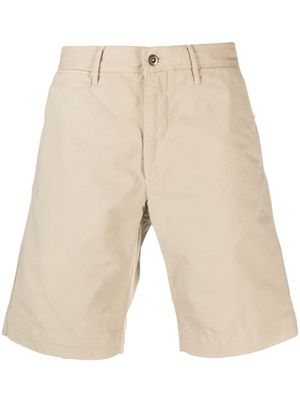 Incotex straight-leg cotton shorts - Neutrals