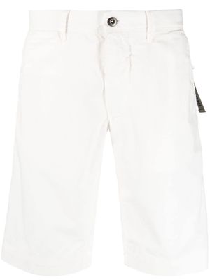Incotex straight-leg cotton shorts - White