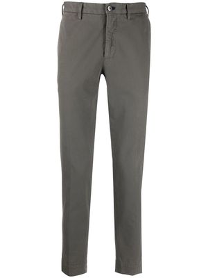 Incotex straight-leg cotton trousers - Grey